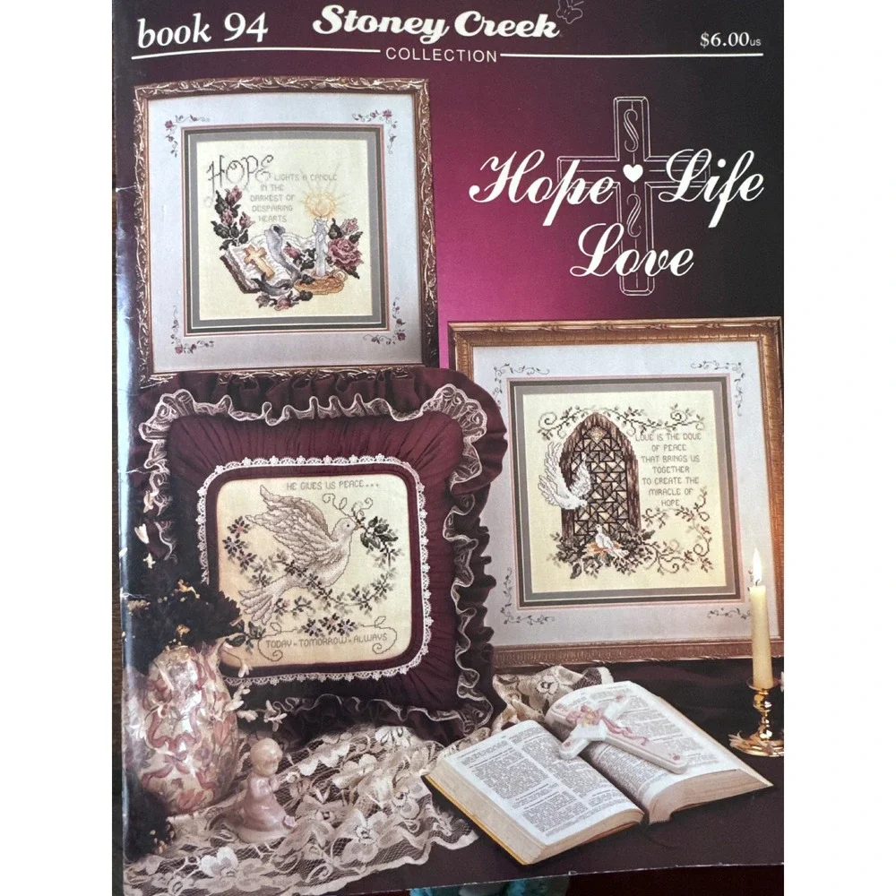 Vintage Cross Stitch Pattern Book Lot Stoney Creek Leisure Arts Cross Stitcher